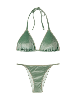 Велюровий купальник Triangle Velvet Cadette Green