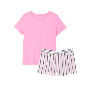 Піжама Tee-jama Cotton Short PJ Set Coconut White Sweet Stripe