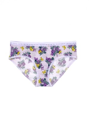 Трусики Cotton Hiphugger panty purple flowers