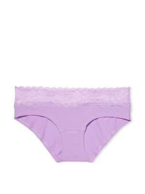Трусики Lace Waist Cotton Hiphugger Panty Unicorn purple