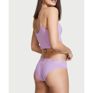 Трусики Lace Waist Cotton Hiphugger Panty Unicorn purple