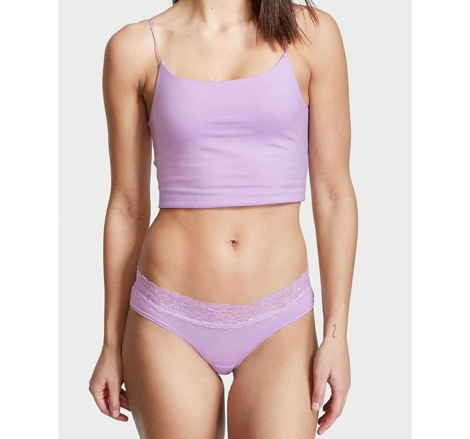 Трусики Lace Waist Cotton Hiphugger Panty Unicorn purple