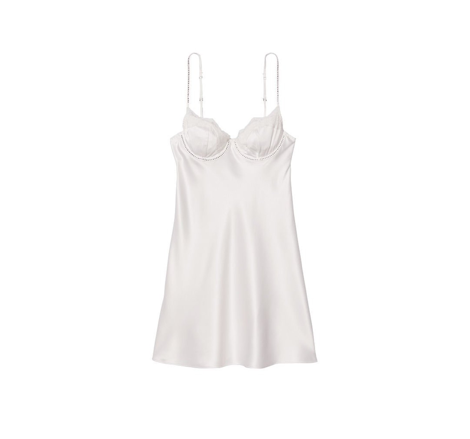 Пеньюар Satin Lace Embellished Cupped Mini Slip
