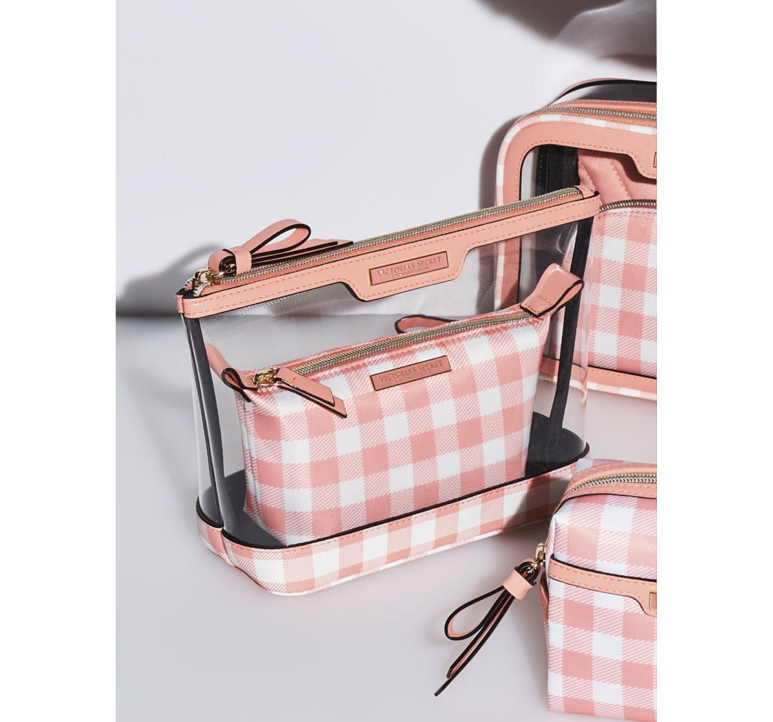 Косметичка 2 в 1 AM PM Beauty Bag Duo Coral plaid