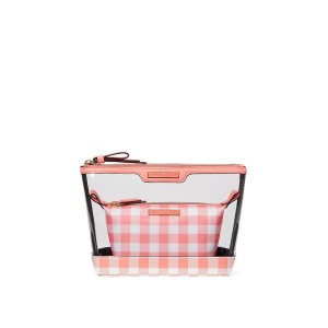 Косметичка 2 в 1 AM PM Beauty Bag Duo Coral plaid