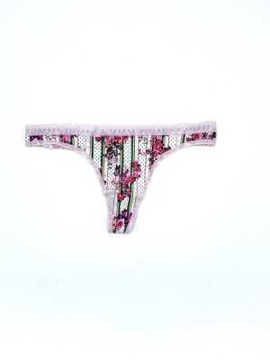 Трусики Logo Cotton Thong panty Flower print