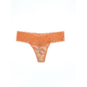 Трусики Peach Lace Waist Thong panty