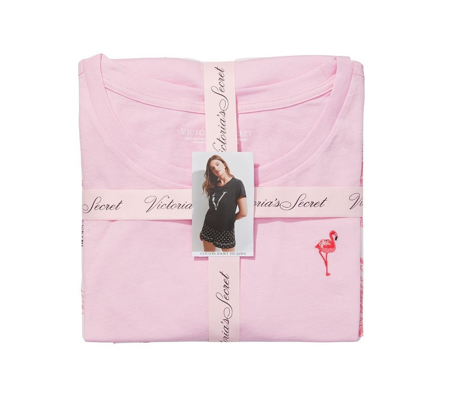 Пижама Tee-jama Cotton Short PJ Set Pink Flamingos