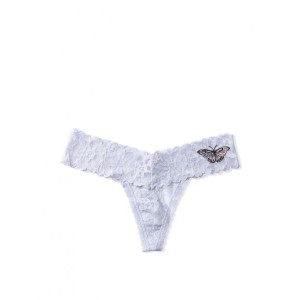 Трусики Lacie Lace-up Thong Panty Blue Lace