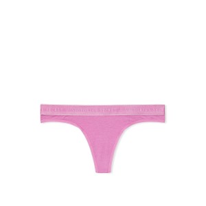 Трусики стрінги Cotton Thong panty Orchid Pink