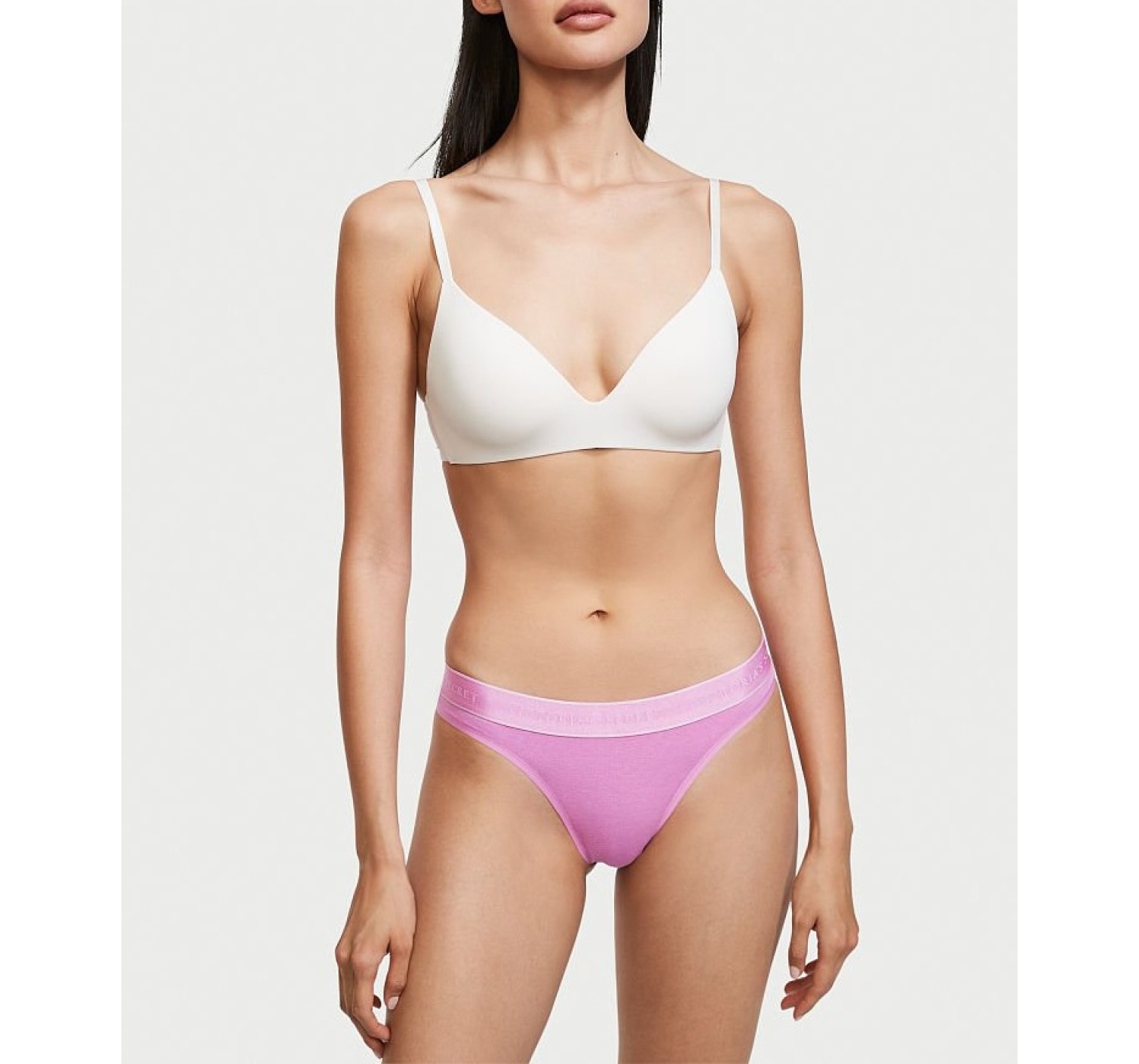 Трусики стрінги Cotton Thong panty Orchid Pink
