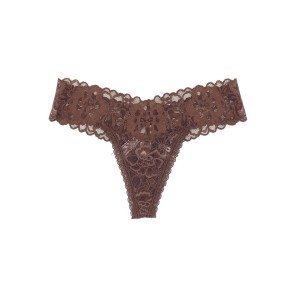 Трусики Lace Waist Thong panty brownie