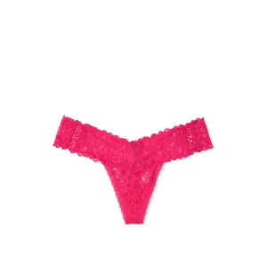 Трусики Lace Waist Thong panty Love letter