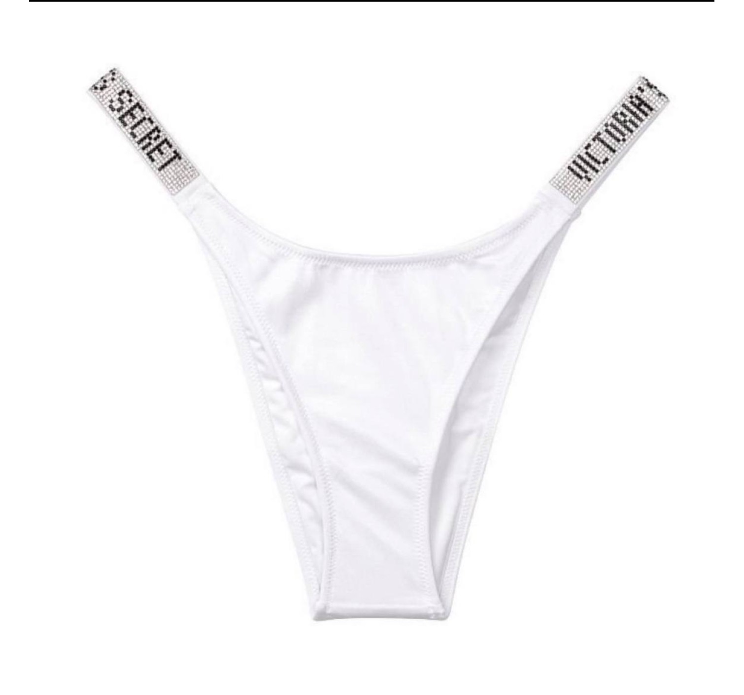 Білий купальник з подвійним пушапом Shine Strap SWIM Вікторія Сікрет
