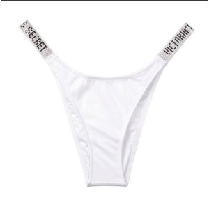 Білий купальник з подвійним пушапом Shine Strap SWIM Вікторія Сікрет