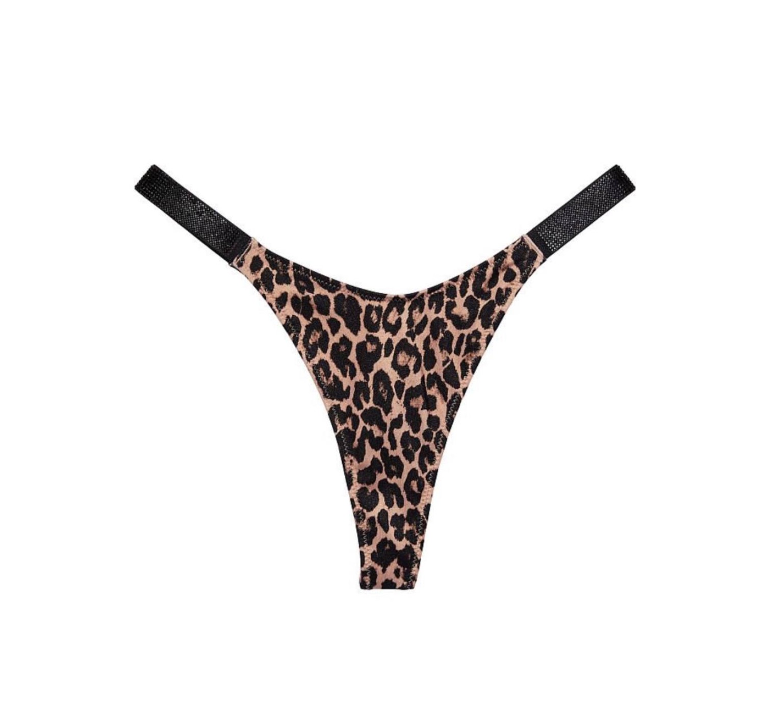 Купальник Leopard Triangle Shine Strap Swim Top &  Thong bottom