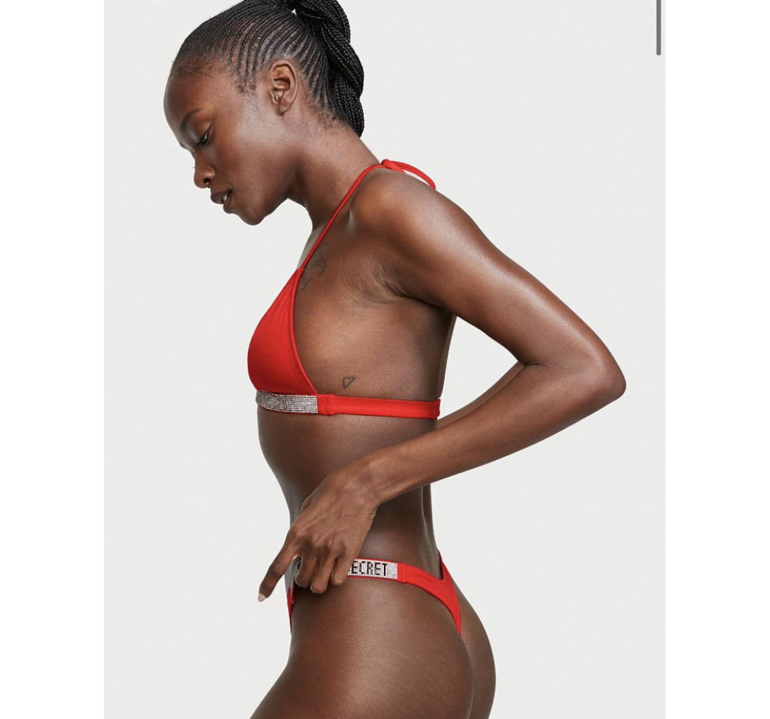 Купальник Triangle Shine Strap Swim Top & Thong bottom