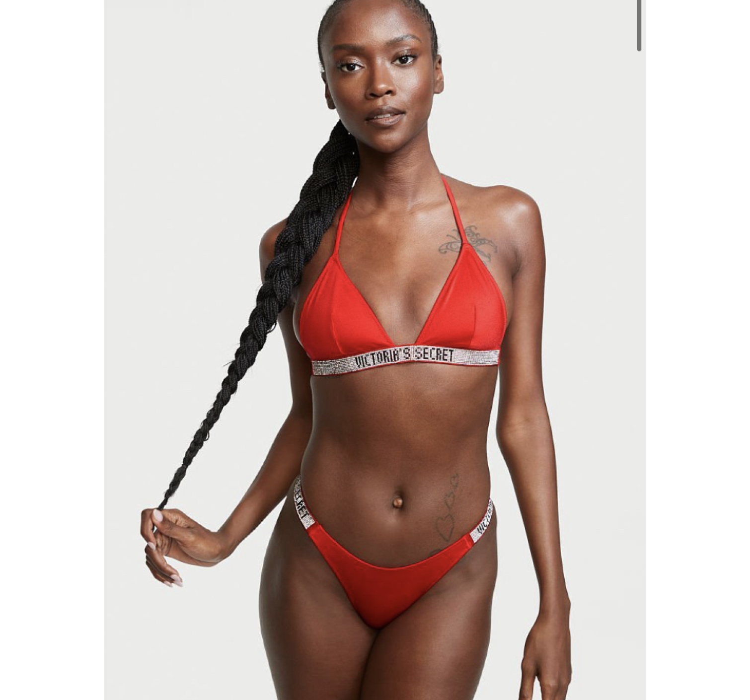 Купальник Triangle Shine Strap Swim Top & Thong bottom