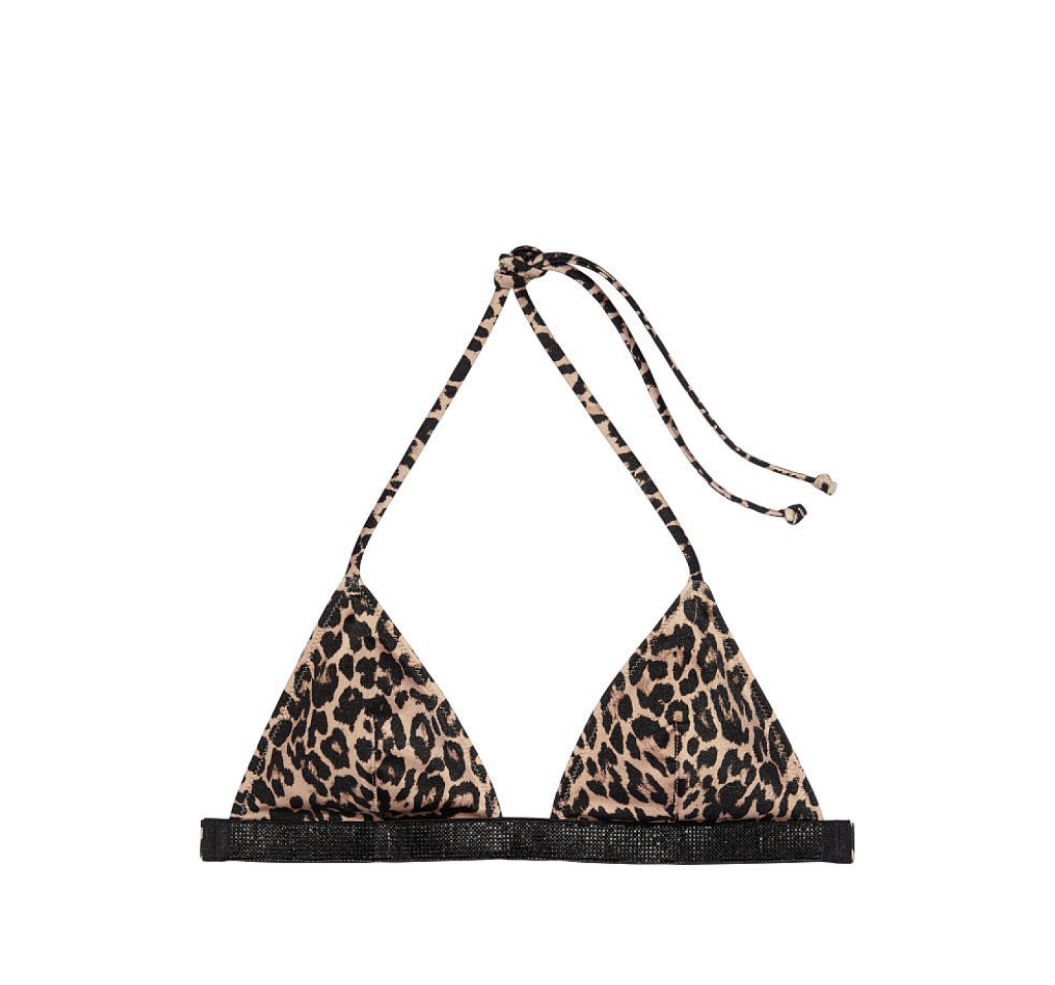 Купальник Leopard Triangle Shine Strap Swim Top &  Thong bottom