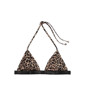 Купальник Leopard Triangle Shine Strap Swim Top &  Thong bottom