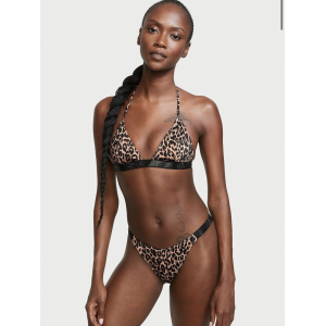 Купальник Leopard Triangle Shine Strap Swim Top &  Thong bottom