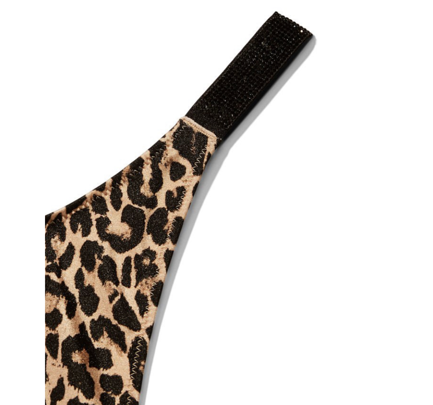 Купальник Leopard Triangle Shine Strap Swim Top &  Thong bottom