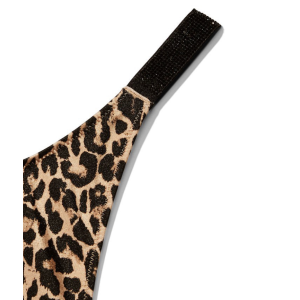 Купальник Leopard Triangle Shine Strap Swim Top &  Thong bottom