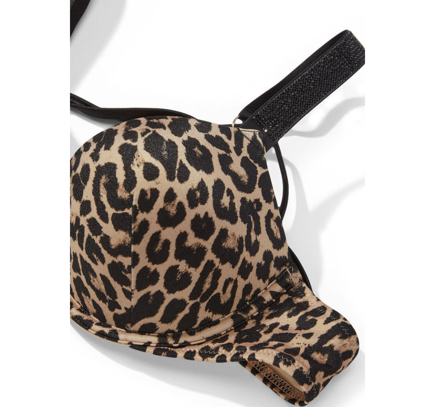 Купальник c двойным пушап Shine Strap Leopard SWIM Виктория Сикрет