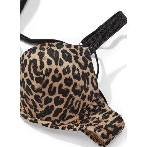 Купальник c двойным пушап Shine Strap Leopard SWIM Виктория Сикрет