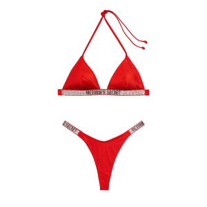 Купальник Triangle Shine Strap Swim Top & Thong bottom
