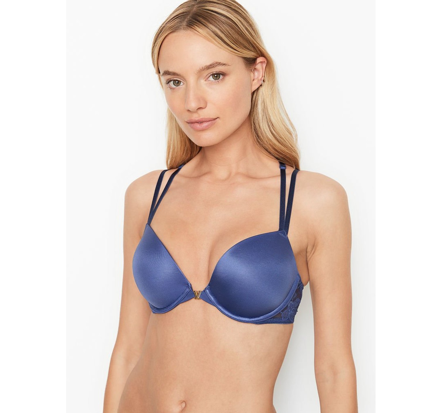 Комплект белья Victoria’s Secret Very Sexy Push-up Blue Lace Bra set