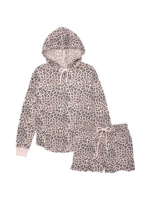 Пижама Victoria’s Secret Leopard Thermal Shott PJ Set