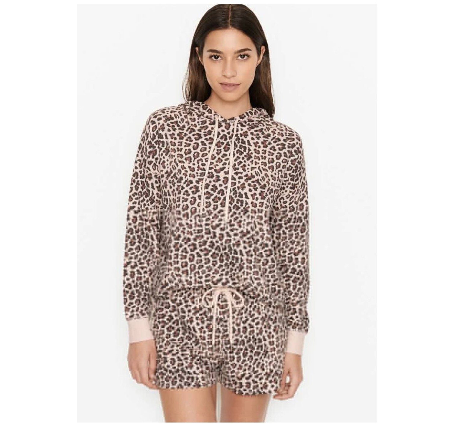Піжама Victoria's Secret Leopard Thermal Shott PJ Set