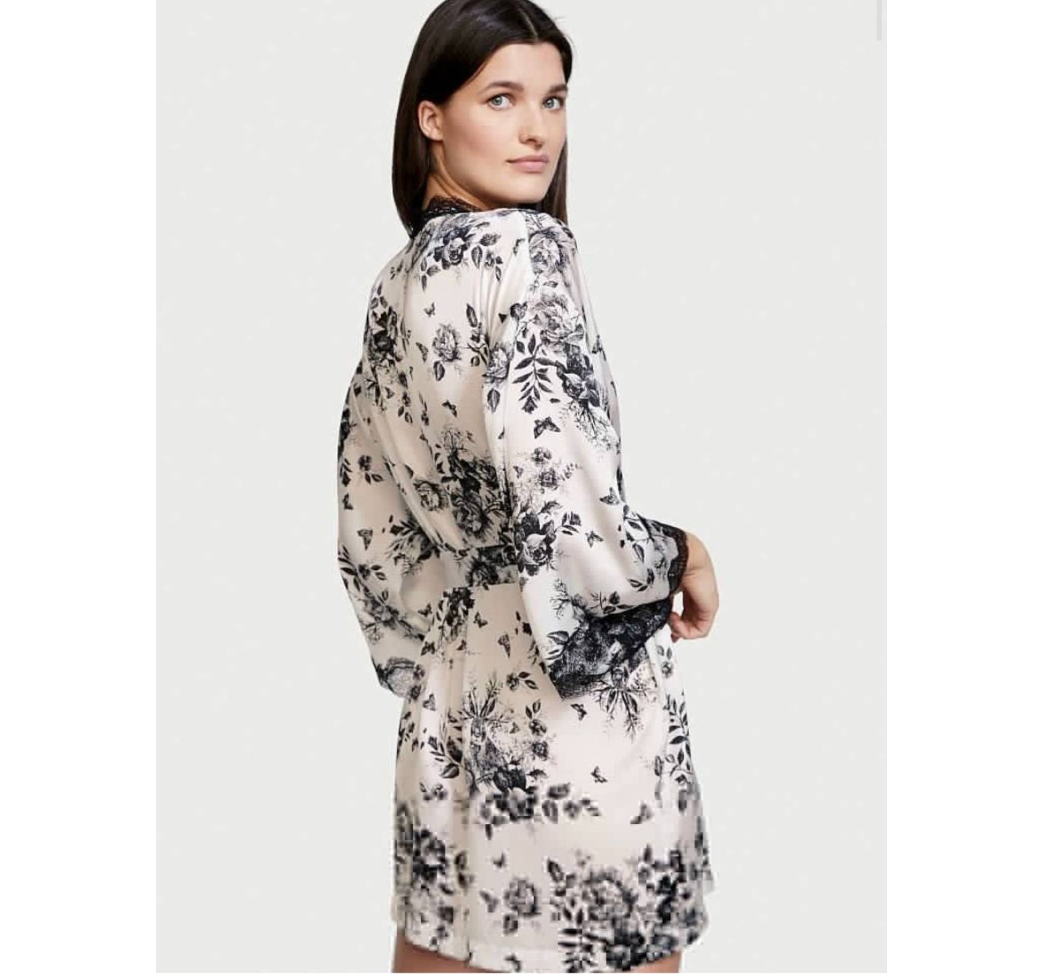 Халат Victoria’s Secret Satin Lace Kimono