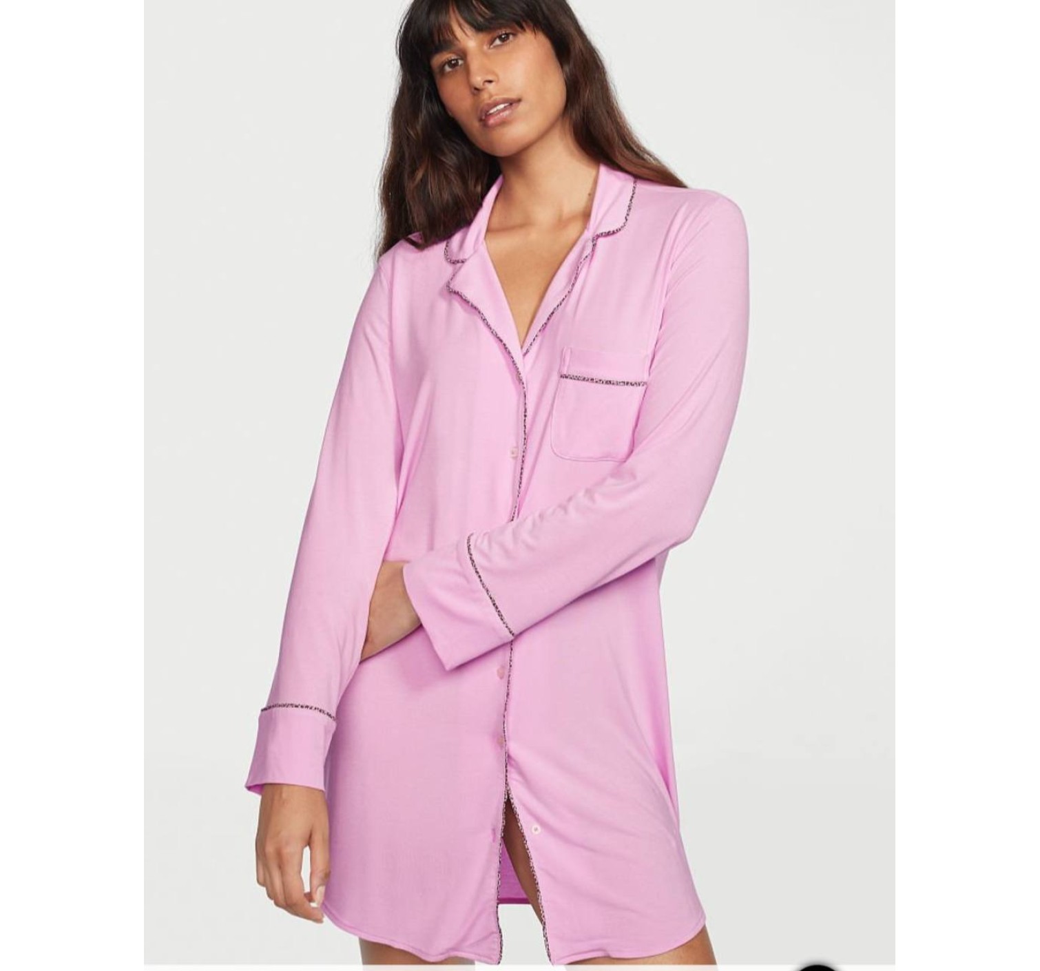 Нічна сорочка рожева VS Modal Sleepshirt lavender