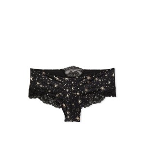 Трусики чики VS Very Sexy Micro Lace Inset Cheeky panty Stars print