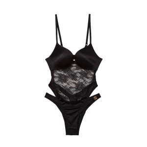 Боди VERY SEXY Push-up Black Lace Teddy