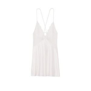 Пеньюар Satin Lace Slip Coconut White