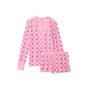 Пижама Victoria’s Secret Thermal Short PJ Set Heart print