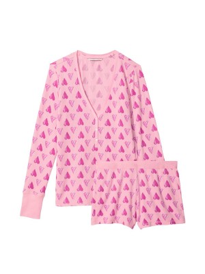 Пижама Victoria’s Secret Thermal Short PJ Set Heart print
