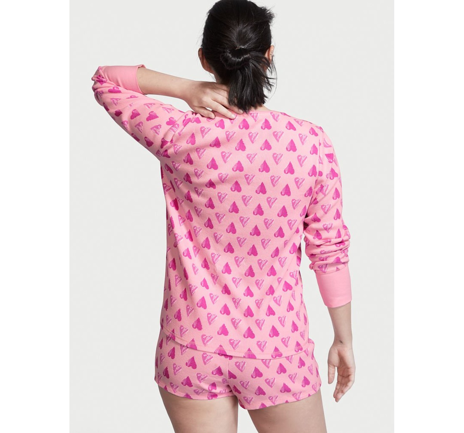Пижама Victoria’s Secret Thermal Short PJ Set Heart print