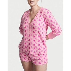Пижама Victoria’s Secret Thermal Short PJ Set Heart print