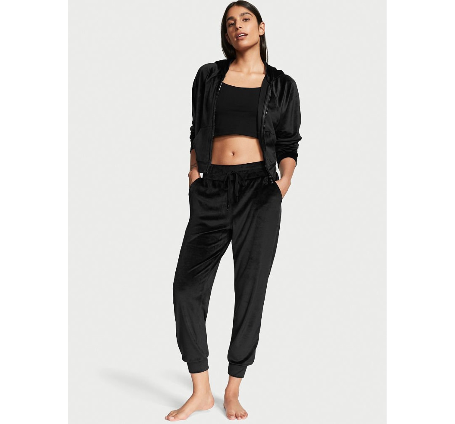 Велюровий спортивний костюм Velour Full-Zip Hoodie & Jogger