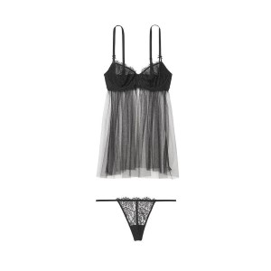 Пеньюар Very Sexy Wicked Sheer Babydoll Black