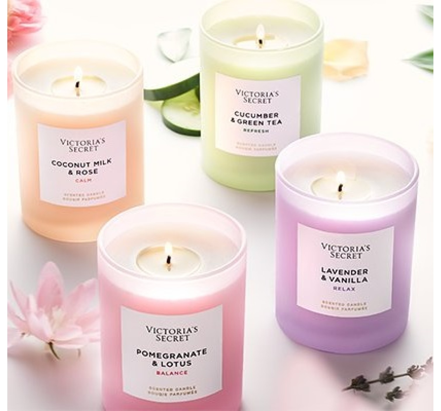 Свеча Coconut Milk & Rose CALM Victoria's Secret Scented Candle