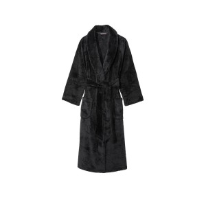 Халат Long Cozy Robe Black Logo Victoria’s Secret 