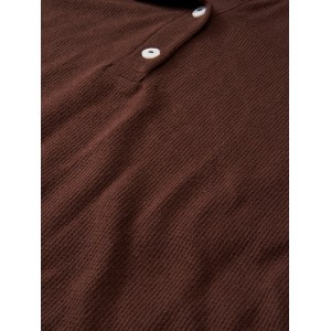 Піжама Glow Waffle Henley and Jogger Set Milk Chocolate