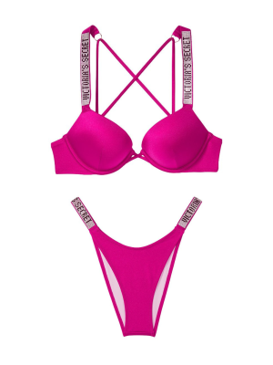 Купальник Bombshell Add-2-cups Shine Strap SWIM Wicked Rose