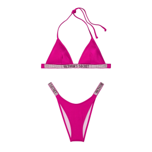 Купальник Triangle Shine Strap Swim Top & Thong bottom Wicked Rose