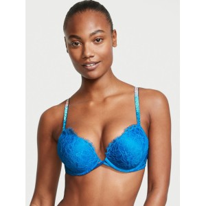 Бюстгальтер Shine Strap Push-up Bra Blue Enamel